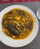 Arros amb fessols y naps