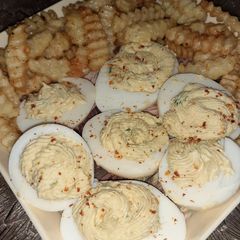 A picture of Deviled Mayo Eggs.