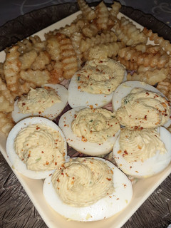 A picture of Deviled Mayo Eggs.