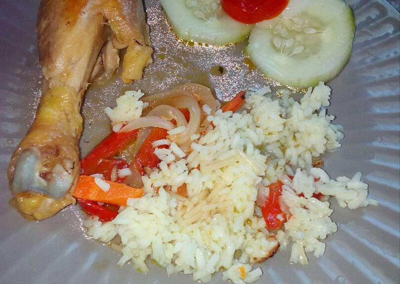 Pollo encebollado de Eliza