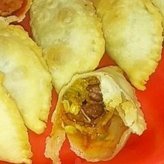 Sprout Moong Dal Puff Gujiya A picture of Sprout Moong Dal Puff Gujiya.