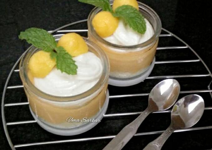 Mango jar cheese cake Recipe