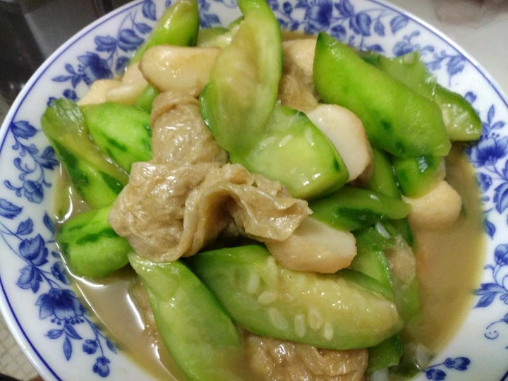 Langkah Mudah untuk Membikin Resep Gambas pentol ikan masak samkan yang Lezat Sekali Anti Ribet, Menggugah Selera