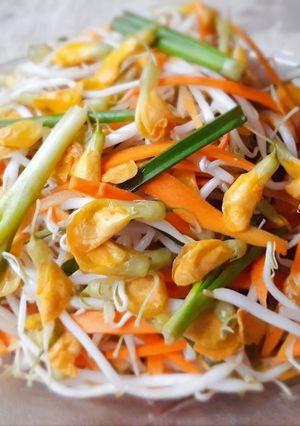 Hình của món Dưa chua bông điên điển.