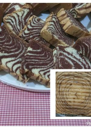 Foto resep Cake zebra (Bolu zebra)