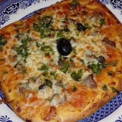 Pizza at home A picture of Pizza at home.