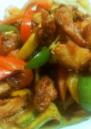 صورة لوصفة دجاج صيني بطريقة🌟🌟 الدكتور حمزة الطيار😋😋😙👍