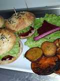 HAMBURGUESAS 🍔 MAGRAS CON PAN INTEGRAL Y Paté DE REMOLACHA