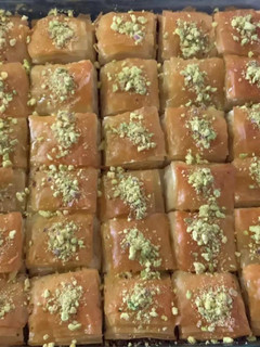 Una foto de Baklava turco