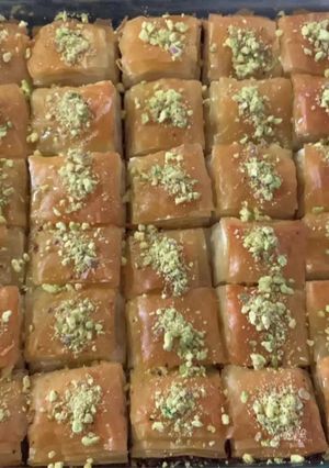 Una foto de Baklava turco