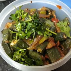 A picture of Special Sindhi Masala Okra / Bhindi.