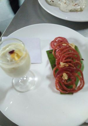 A picture of Beetroot jalebi.
