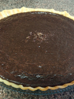 Una foto de Tarta de chocolate fácil con masa sablèe