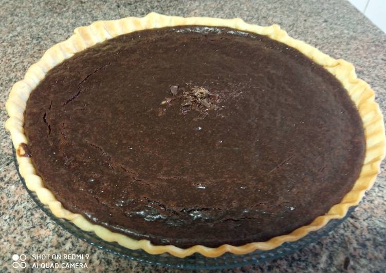 Recipe of Super Quick Homemade Tarta de chocolate fácil con masa sablèe