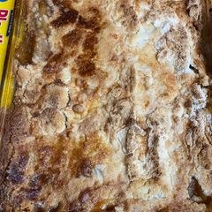A picture of The Best Caramel Apple Cobbler Dump Cake.