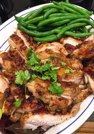 รูปของ ไก่อบสมุนไพร BBQ chicken
