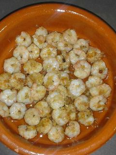 Una foto de Gambas al ajillo