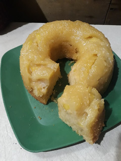 Una foto de Torta de manzana invertida!😋