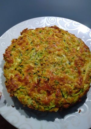Una foto de Pastel de calabacín y avena