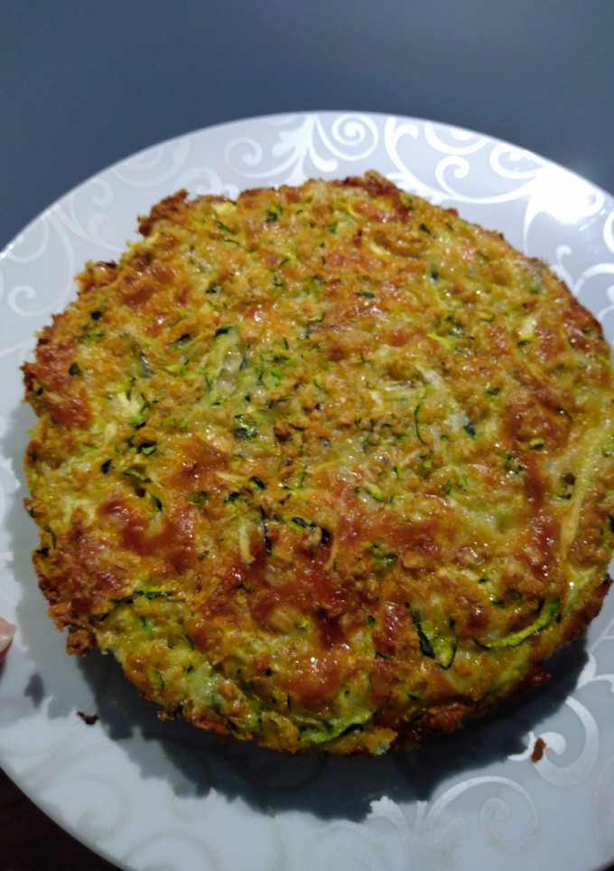 Una foto de Pastel de calabacín y avena