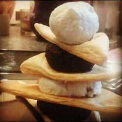A picture of "Designer" dessert.