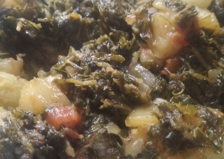 Recipe of Super Quick Homemade Aalu methi