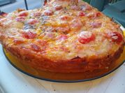 Una foto de tarta de tomates cherry