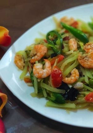Foto resep Tumis Udang Labu Siam