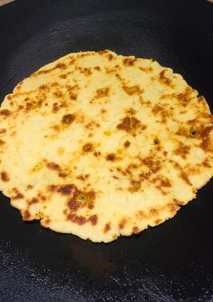 A picture of Sweet White Maize Bread(makai ki roti).