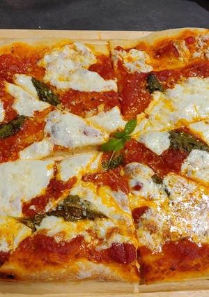 A picture of Thin crust Pizza dough.
