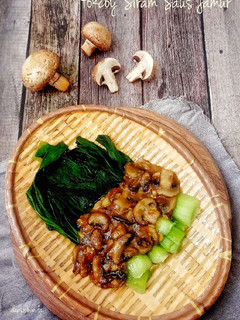 Foto resep Pokcoy Siram Saus Jamur