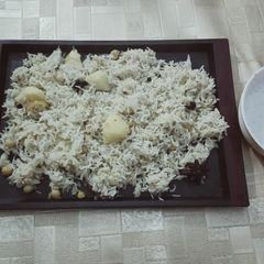 A picture of Chana Pulao.