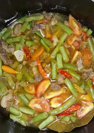 Foto resep 19. Asem asem tetelan sapi