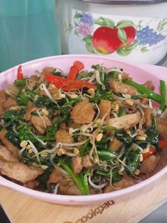 Foto resep Tumis sawi, toge, tahu saos tiram