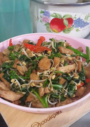 Foto resep Tumis sawi, toge, tahu saos tiram