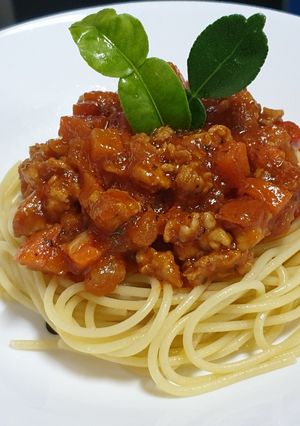 รูปของ สปาเก็ตตี้ซอสมะเขือเทศไก่