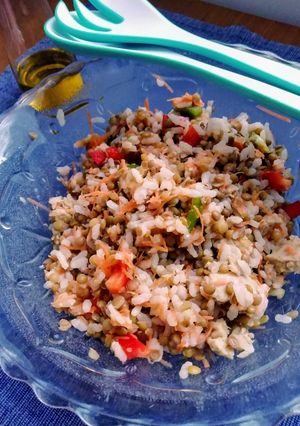 Foto di Insalata riso e lenticchie