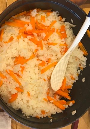 A picture of Carrot Rice.