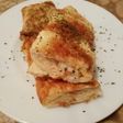 Tortilla francesa rellena de pechuga de pavo