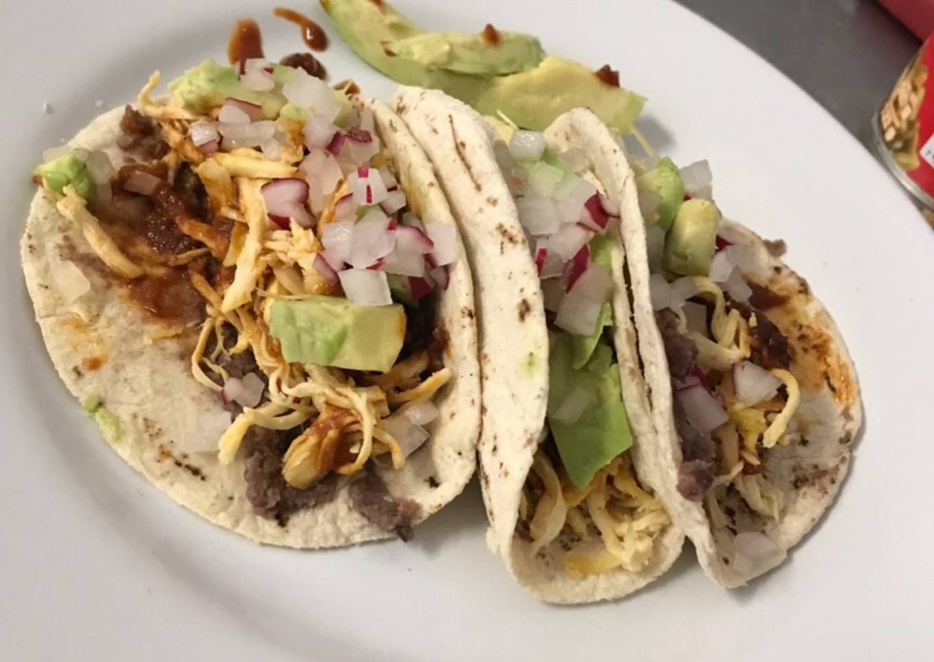 Tacos de pollo de Puebla