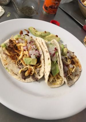 A picture of Puebla-Style Chicken Tacos.