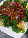 سلطة الجرجير والرمان
