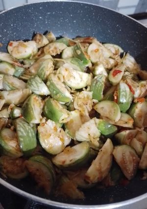 Foto resep Tumis Terong Gelatik Udang Pape