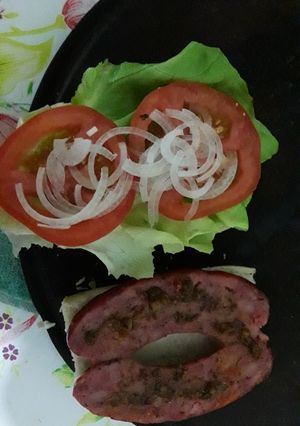 Una foto de Sándwich de chorizo