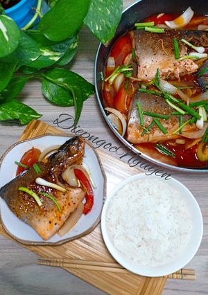 Hình của món Cá cam kho cà chua (Biến tấu cách kho cá cùng gia vị Nhật).