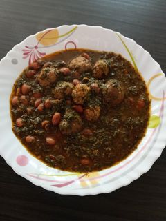 عکسی از دستور قورمه سبزی با قلقلی