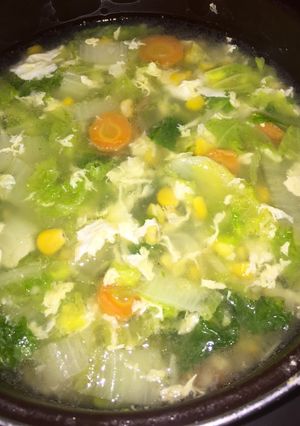 Foto resep Sayur sawi mix wortel,jagung,telur
