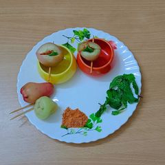 A picture of Minty Masala Rose Apple Bites.