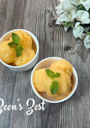 A picture of Muskmelon Sorbet.