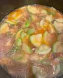 Canh dưa hường nấu giò lụa